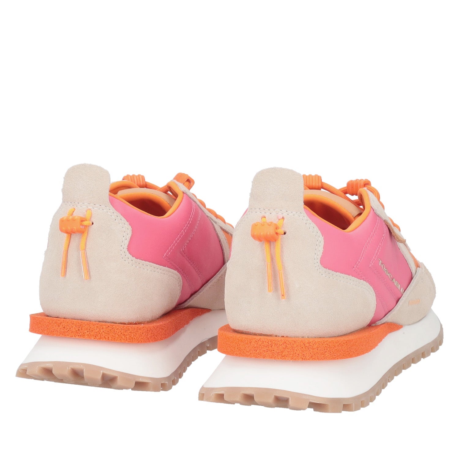 ToscaBlu sneaker blossom in pelle scamosciata colore arancione fucsia ss2508s070 50x_3
