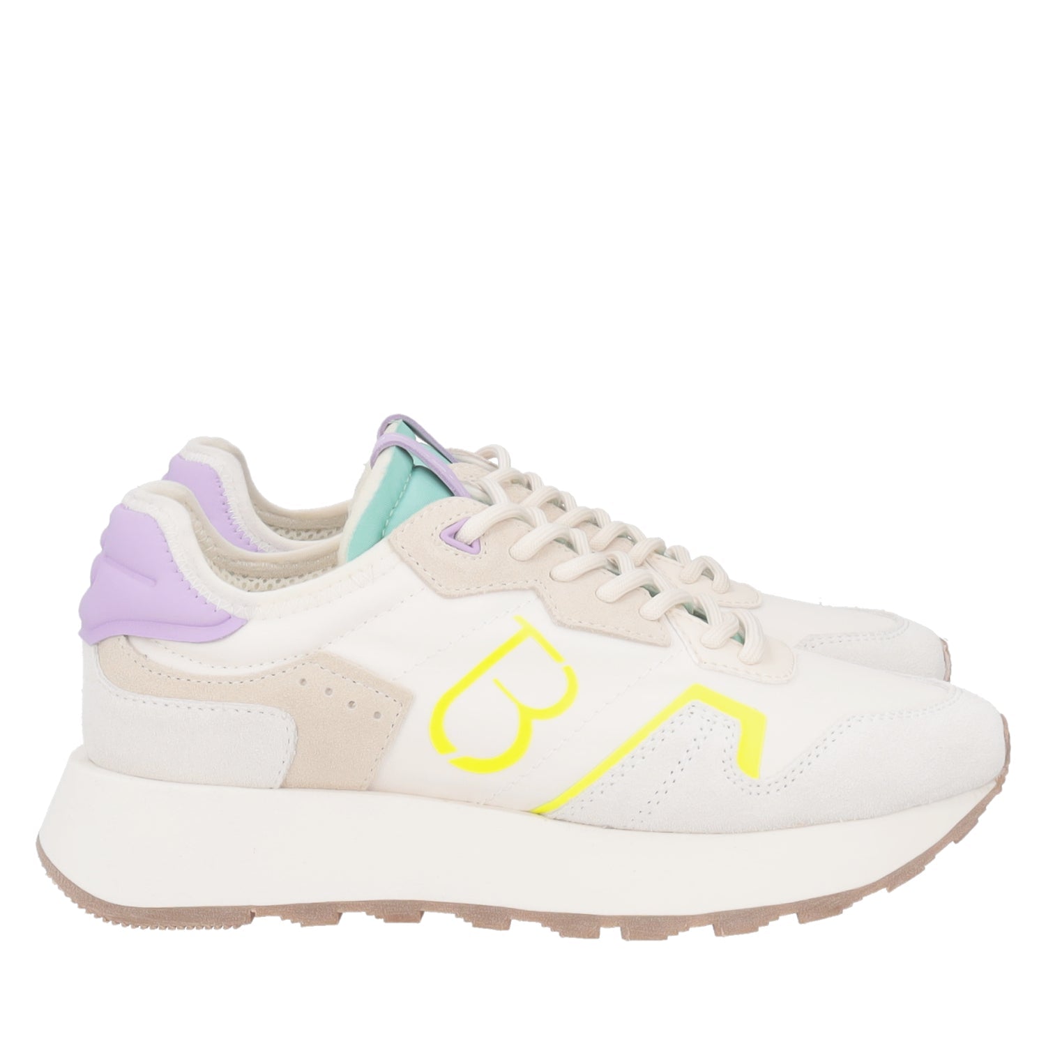 ToscaBlu sneaker cindy in nylon e pelle scamosciata colore avorio ss2509s081 c08_4