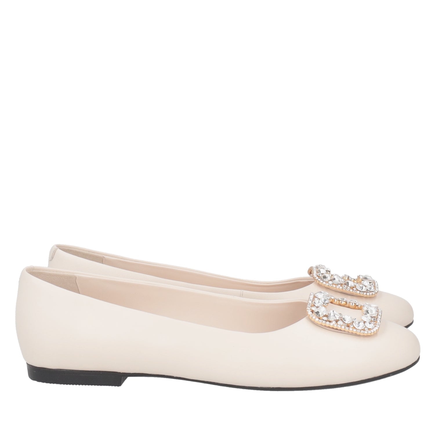 ToscaBlu ballerina goldie con accessorio strass colore avorio ss2517s160 c08_4