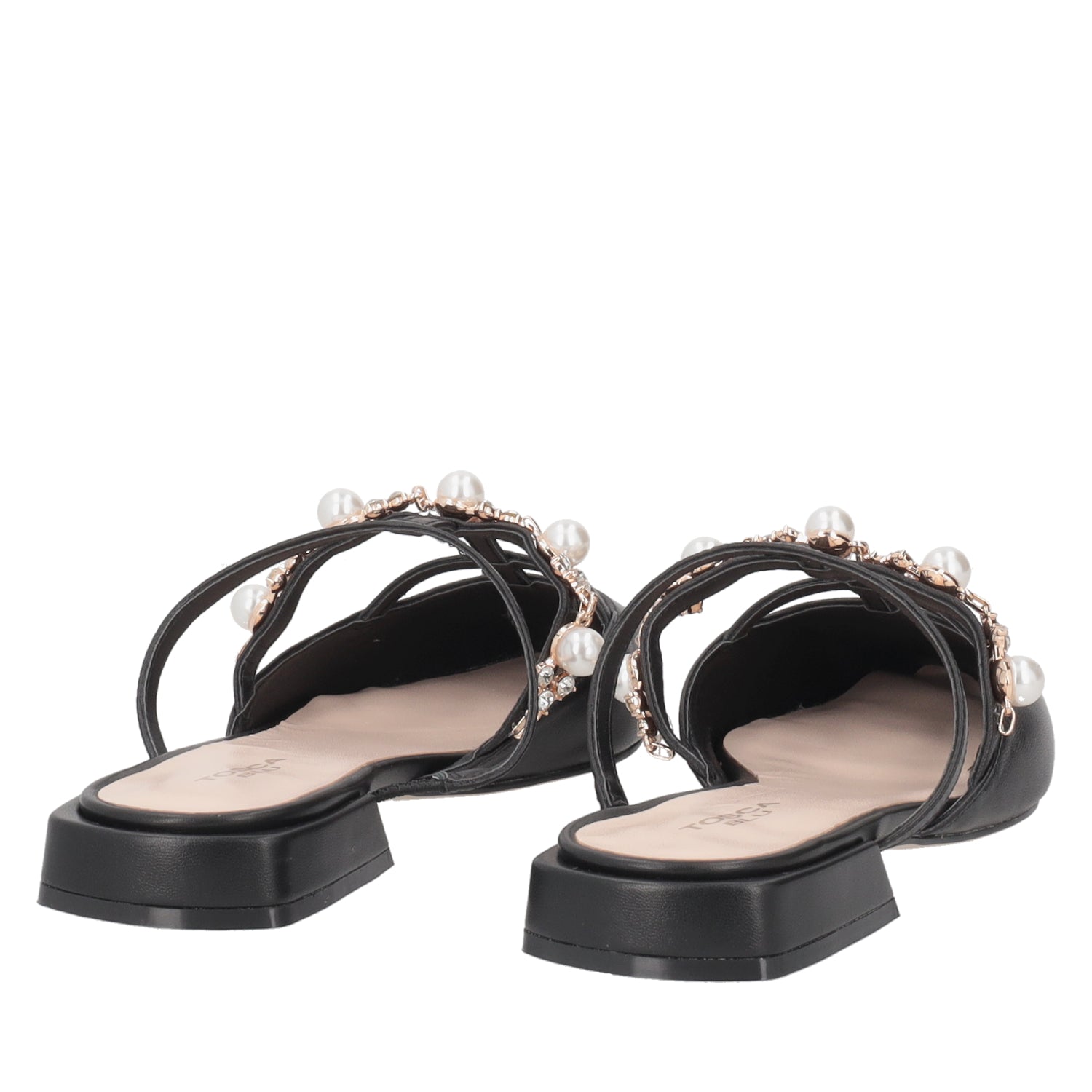ToscaBlu sabot iris in pelle con perle e strass colore nero ss2519s183 c99_3