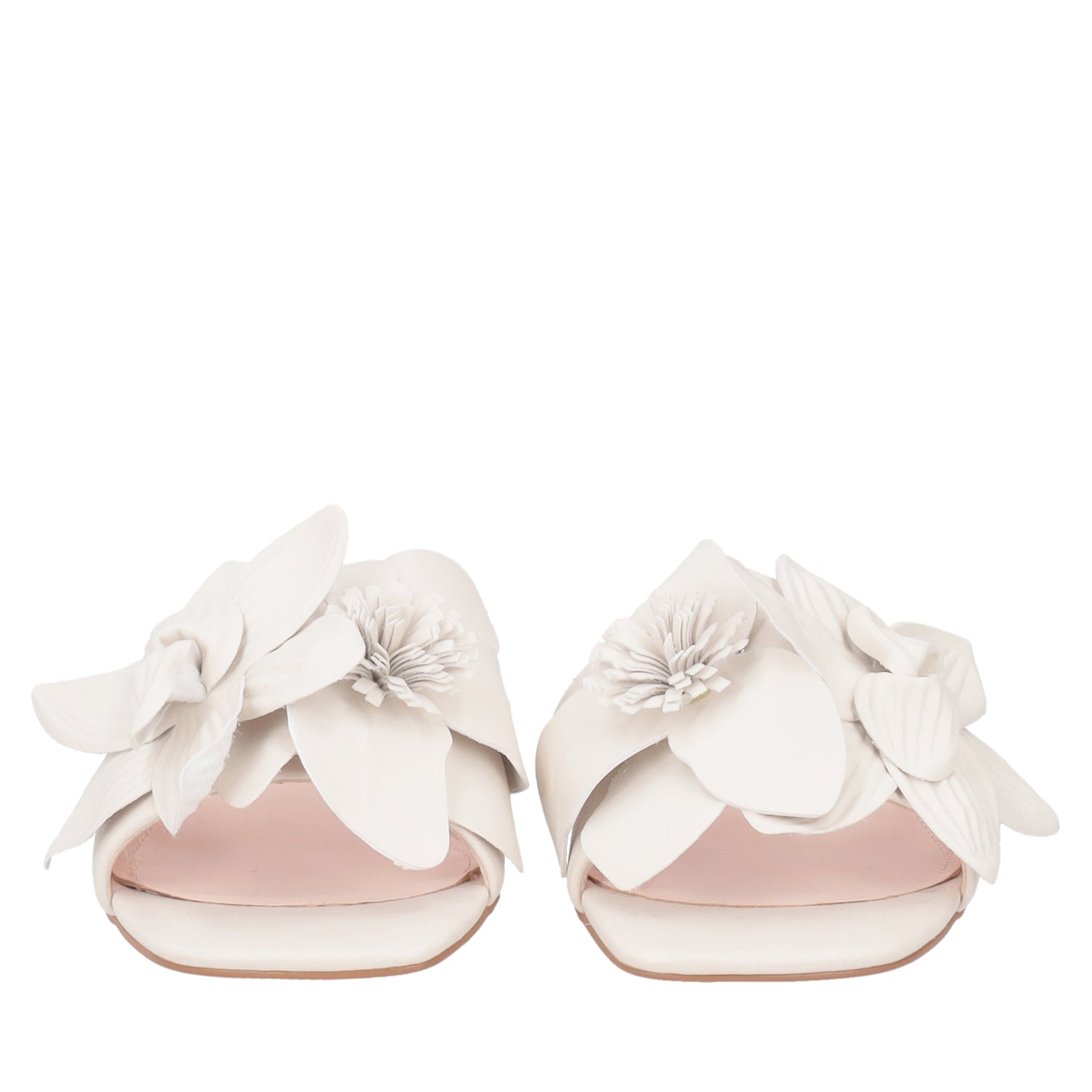 ToscaBlu sandalo paloma in pelle con fiore colore avorio ss2532s322 c08_2