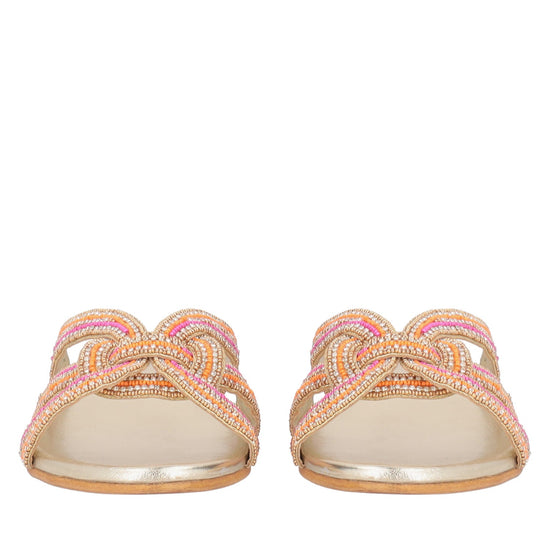 ToscaBlu ciabatta rainbow con strass e perline colore oro ss2536s362 c98_2