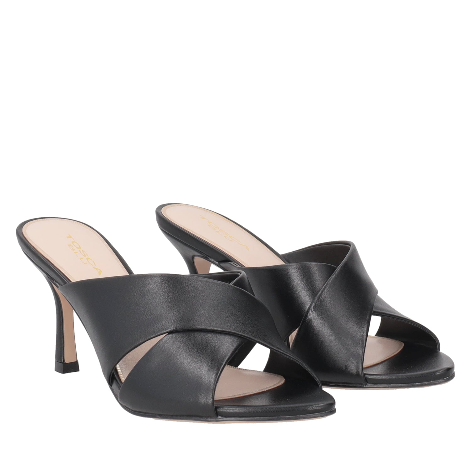 ToscaBlu ciabatta saffron in pelle colore nero ss2542s421 c99_1