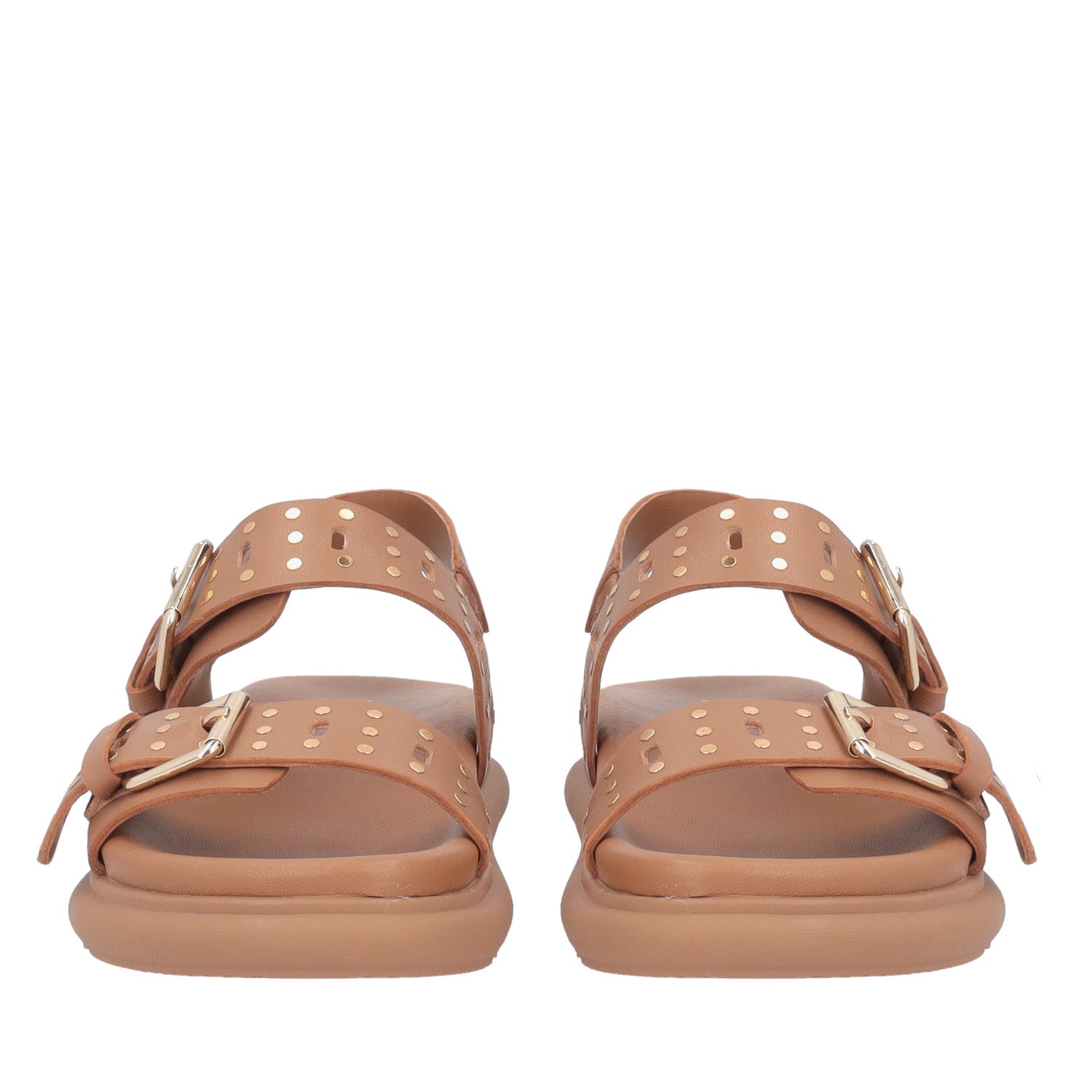 ToscaBlu sandalo skyler in pelle con borchie colore cuoio ss2546s462 c59_2