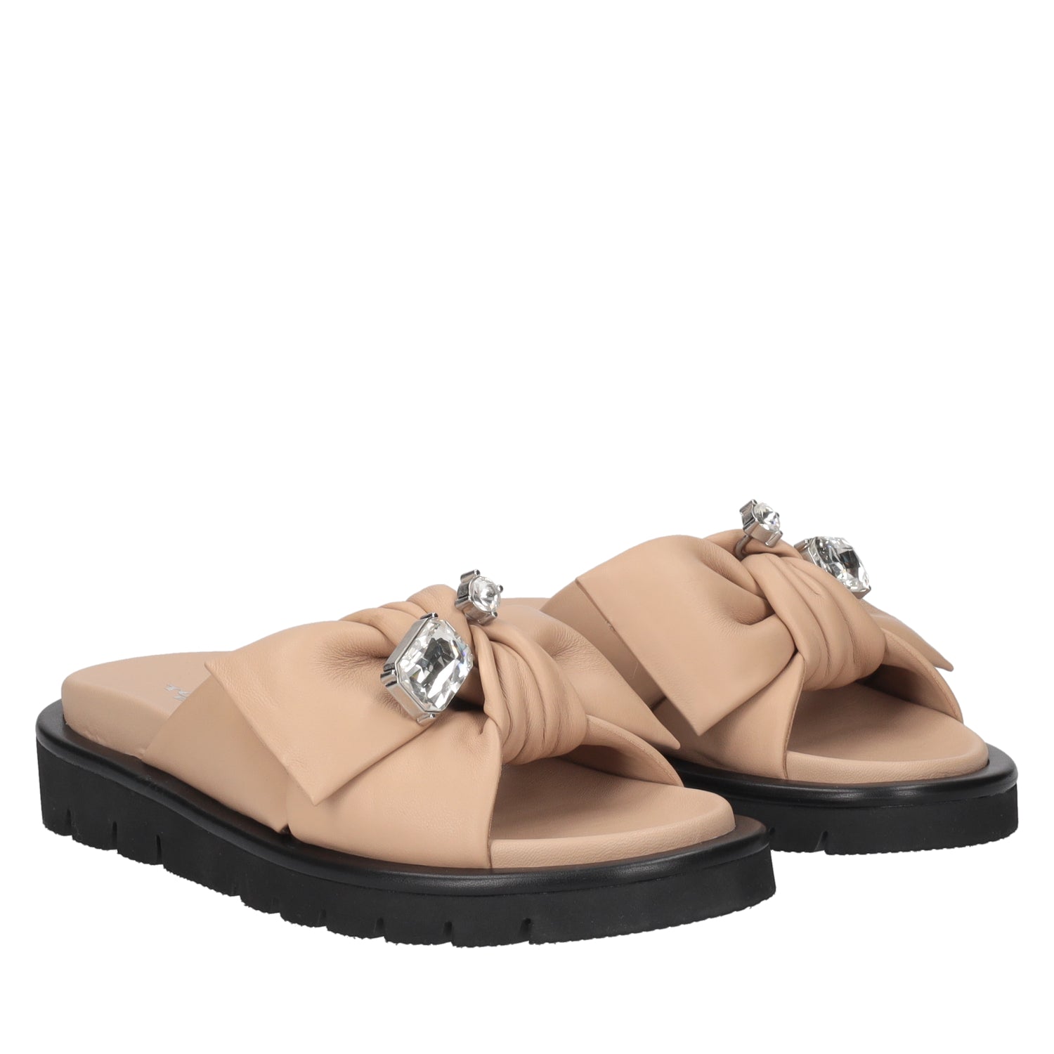 ToscaBlu sandalo summerlyn in pelle con fiocco colore beige ss2549s490 c05_1