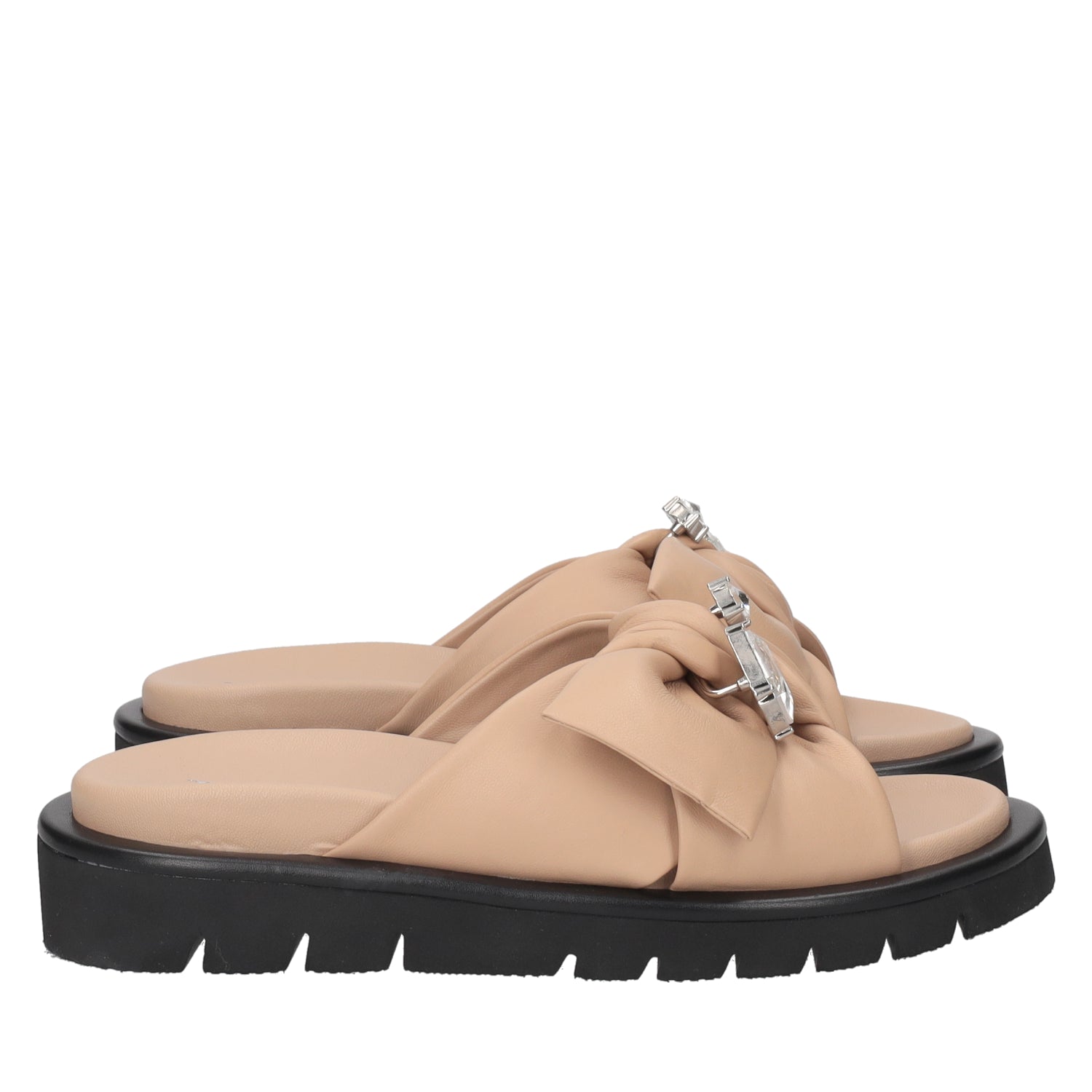 ToscaBlu sandalo summerlyn in pelle con fiocco colore beige ss2549s490 c05_4