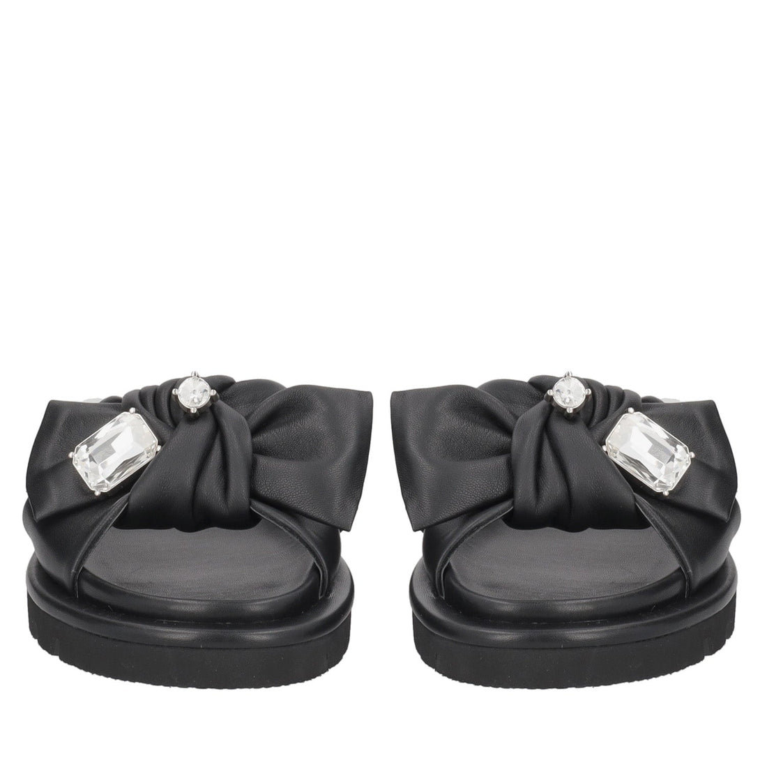 ToscaBlu sandalo summerlyn in pelle con fiocco colore nero ss2549s490 c99_5
