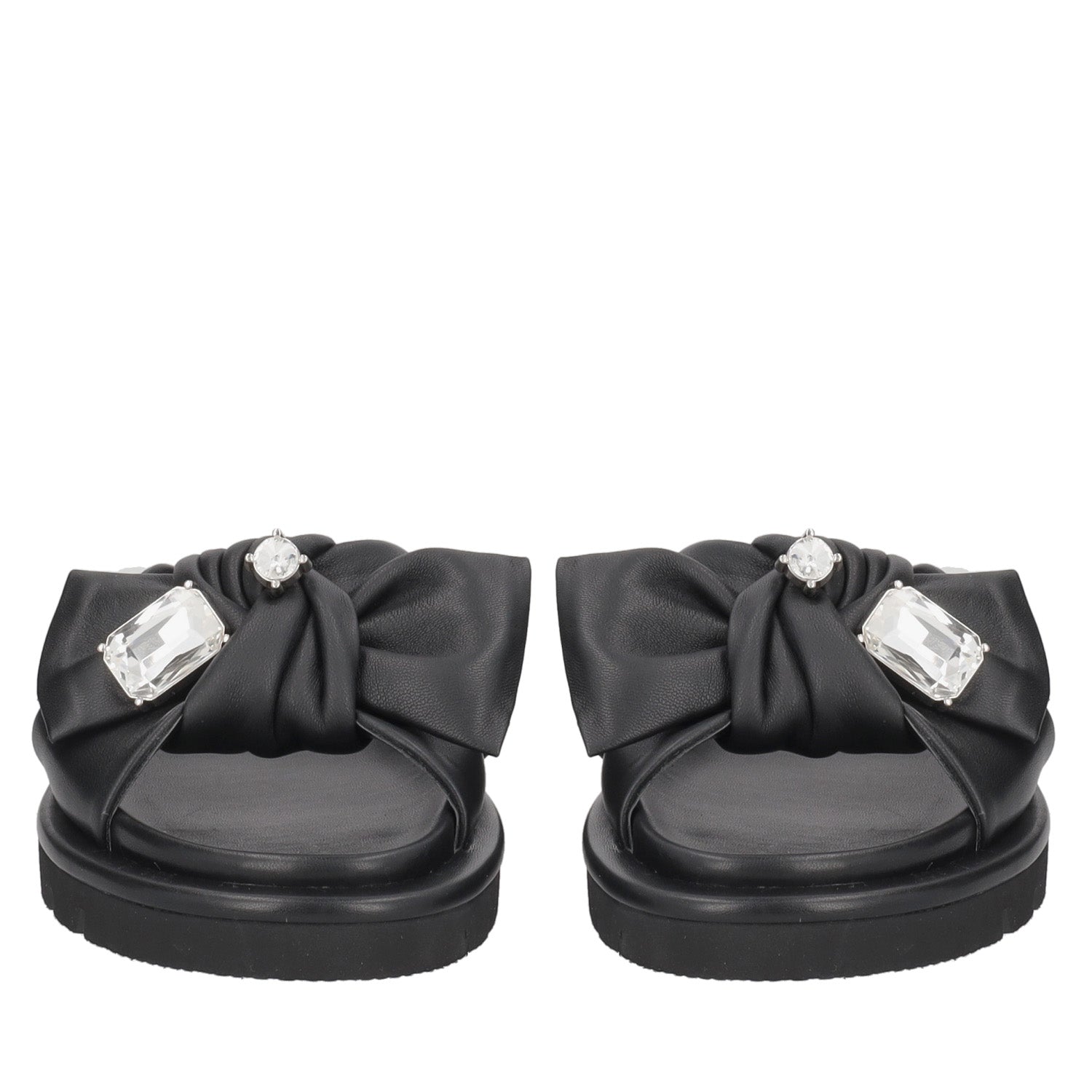 ToscaBlu sandalo summerlyn in pelle con fiocco colore nero ss2549s490 c99_5