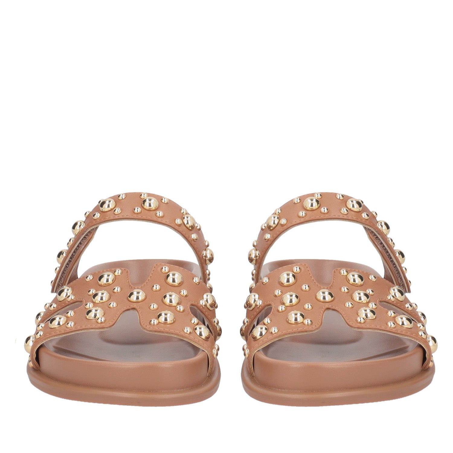ToscaBlu ciabatta tansy in pelle con borchie colore cuoio ss2552s521 c59_2