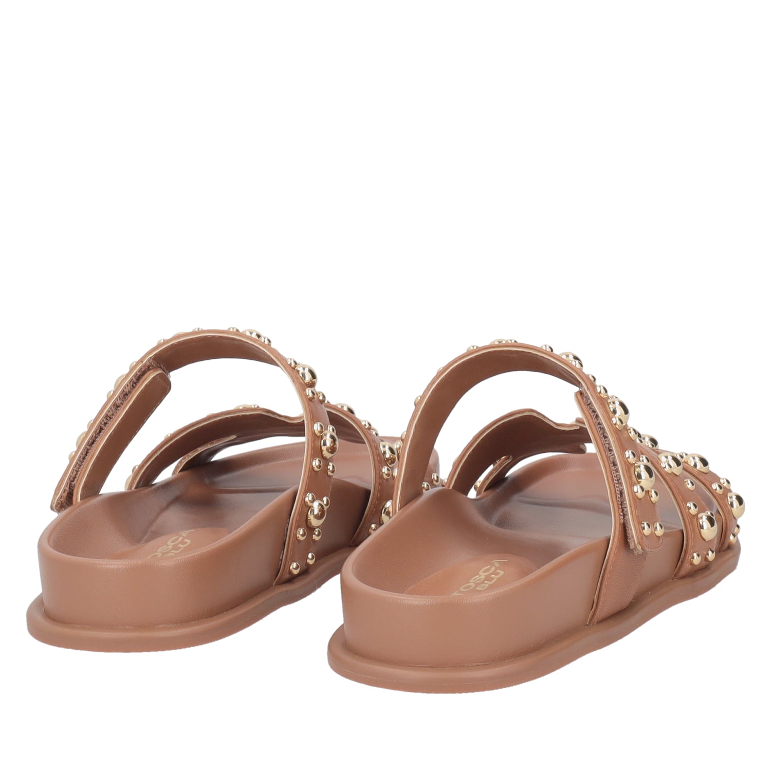 ToscaBlu ciabatta tansy in pelle con borchie colore cuoio ss2552s521 c59_3