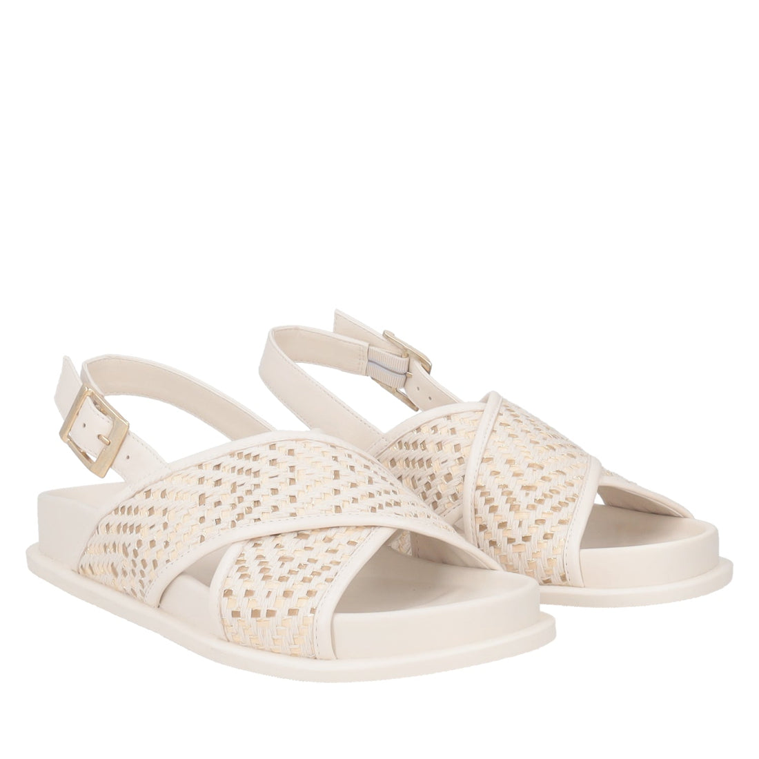 ToscaBlu sandalo tansy in tessuto e pelle colore avorio ss2552s526 c08_1