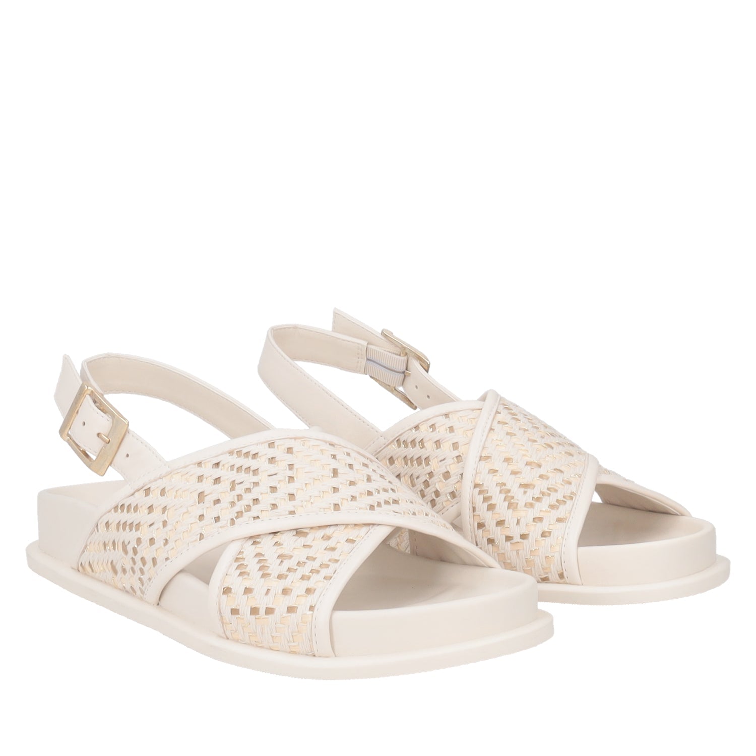 ToscaBlu sandalo tansy in tessuto e pelle colore avorio ss2552s526 c08_1