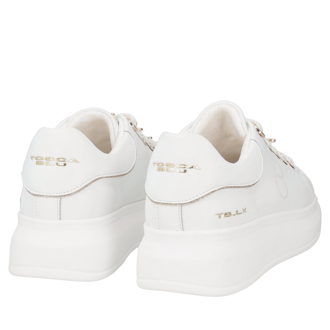 Astrid leather sneakers with white butterfly