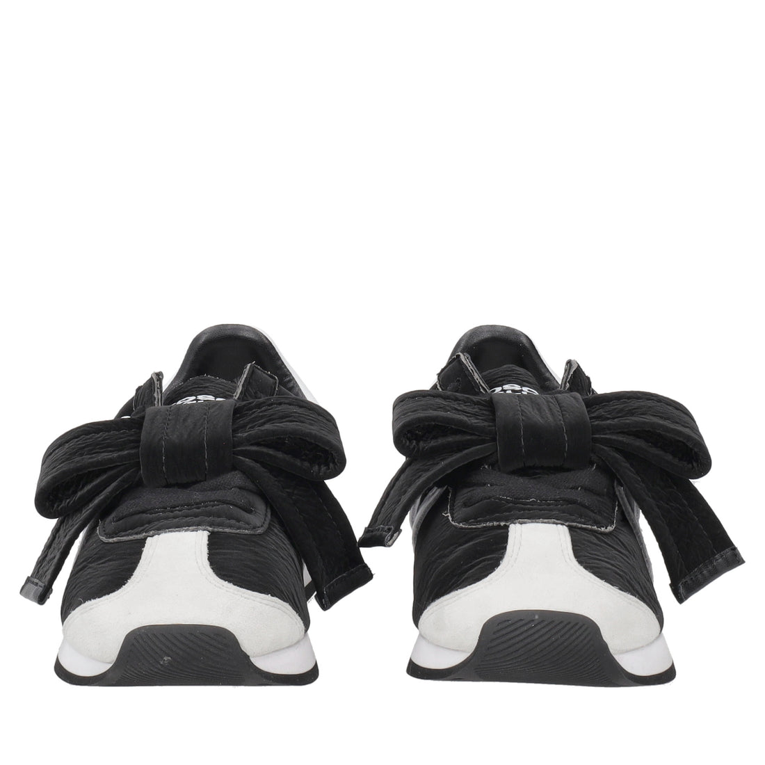 Malika sneakers with large bow in black/white