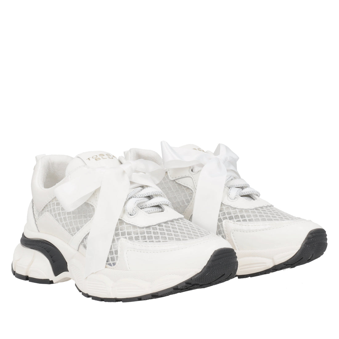 Mirabel mesh sneakers with large white bow