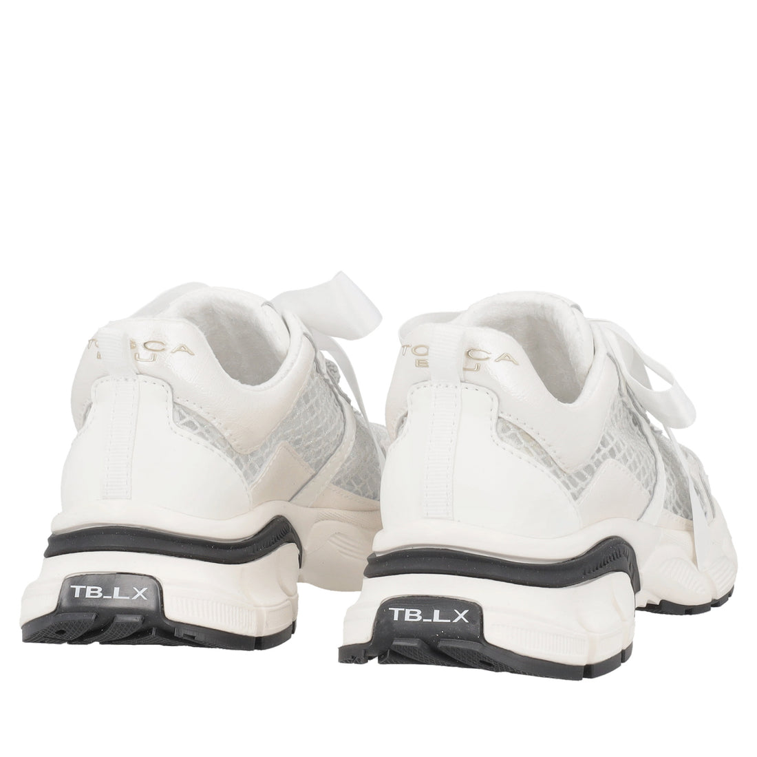 Mirabel mesh sneakers with large white bow