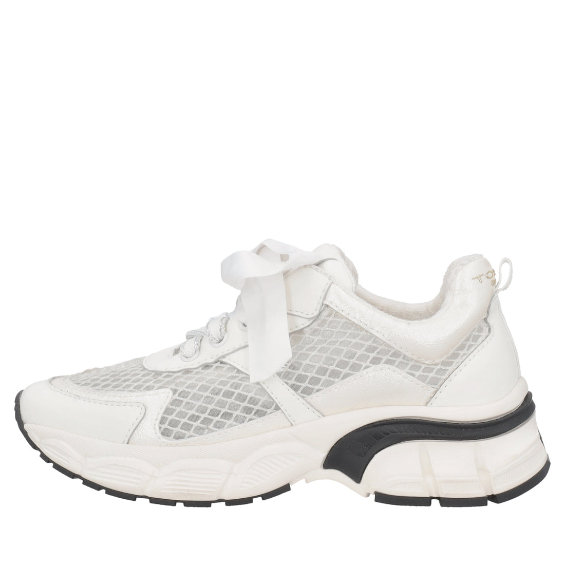 Mirabel mesh sneakers with large white bow