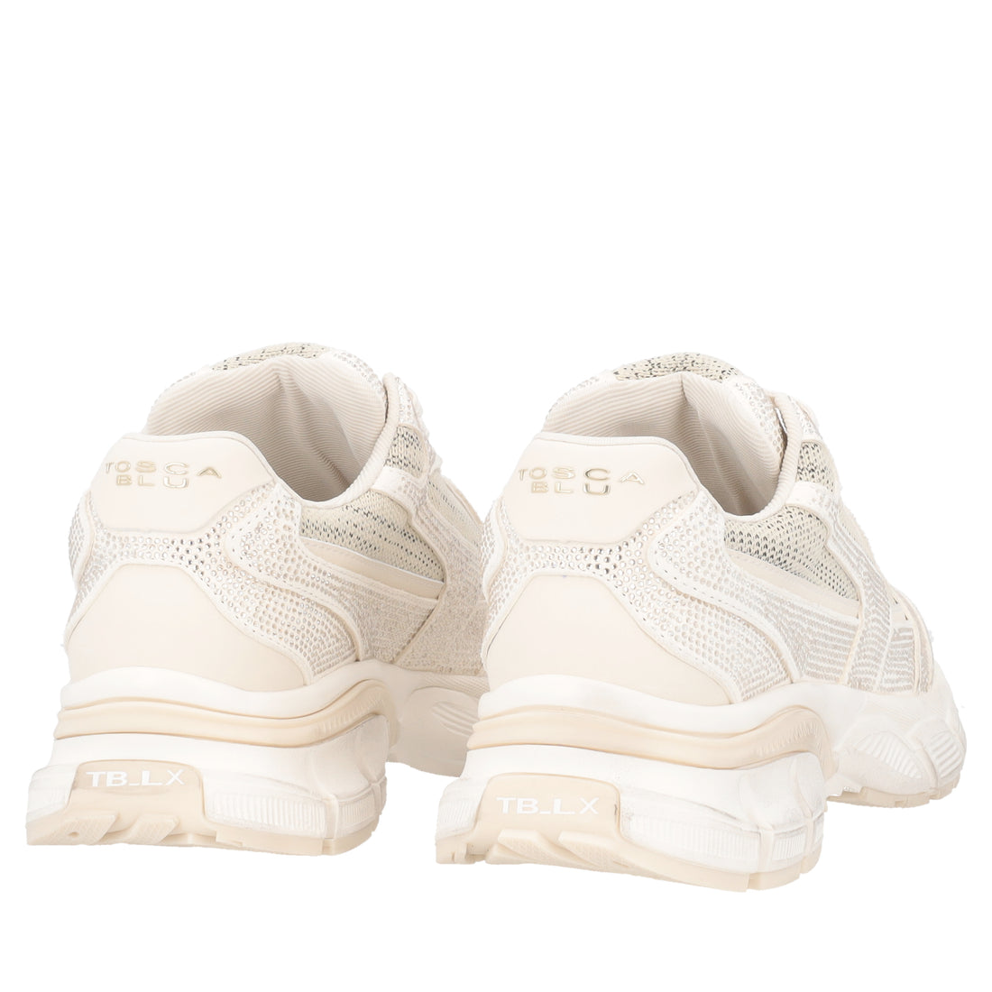 Sneaker Mirabel in pelle scamosciata e tessuto colore beige