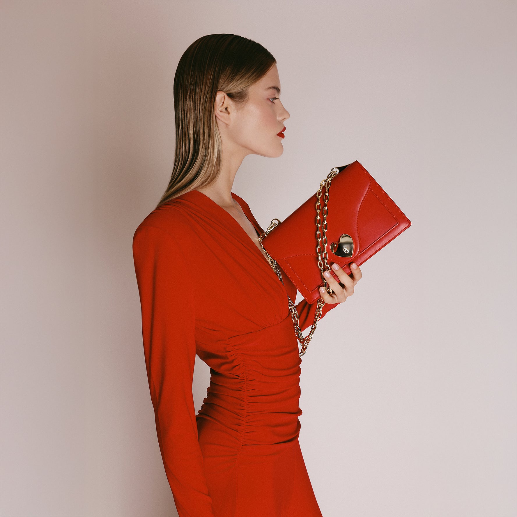 Tracollina Sweet Bag con accessorio a cuore colore rosso