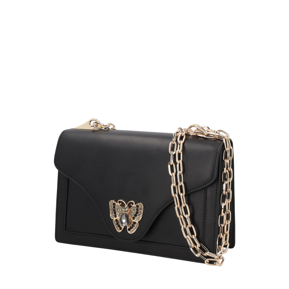 Tracollina Sweet Bag con accessorio farfalla colore nero