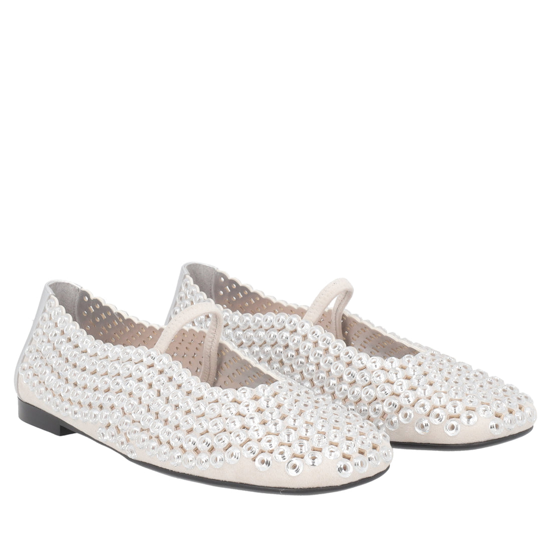 Ballerina Chantilly con micro accessori colore argento