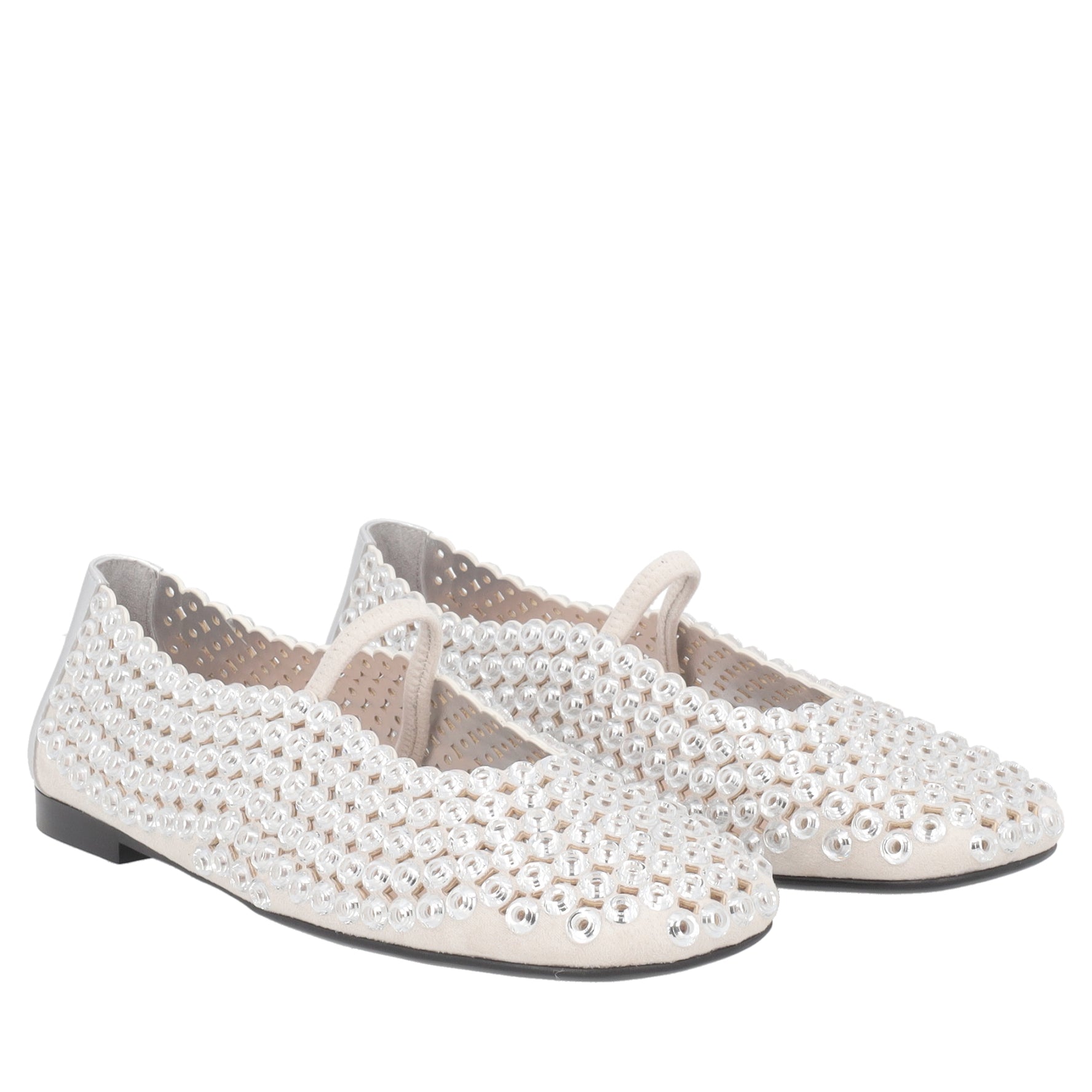 Ballerina Chantilly con micro accessori colore argento