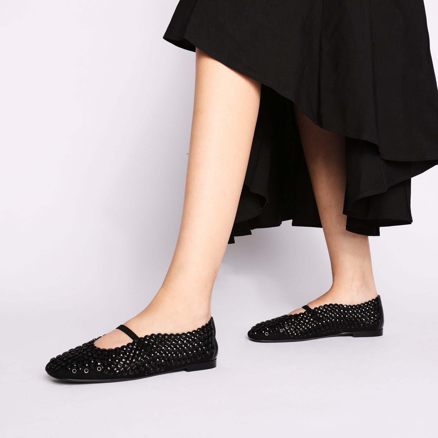 Ballerina Chantilly con micro accessori colore nero