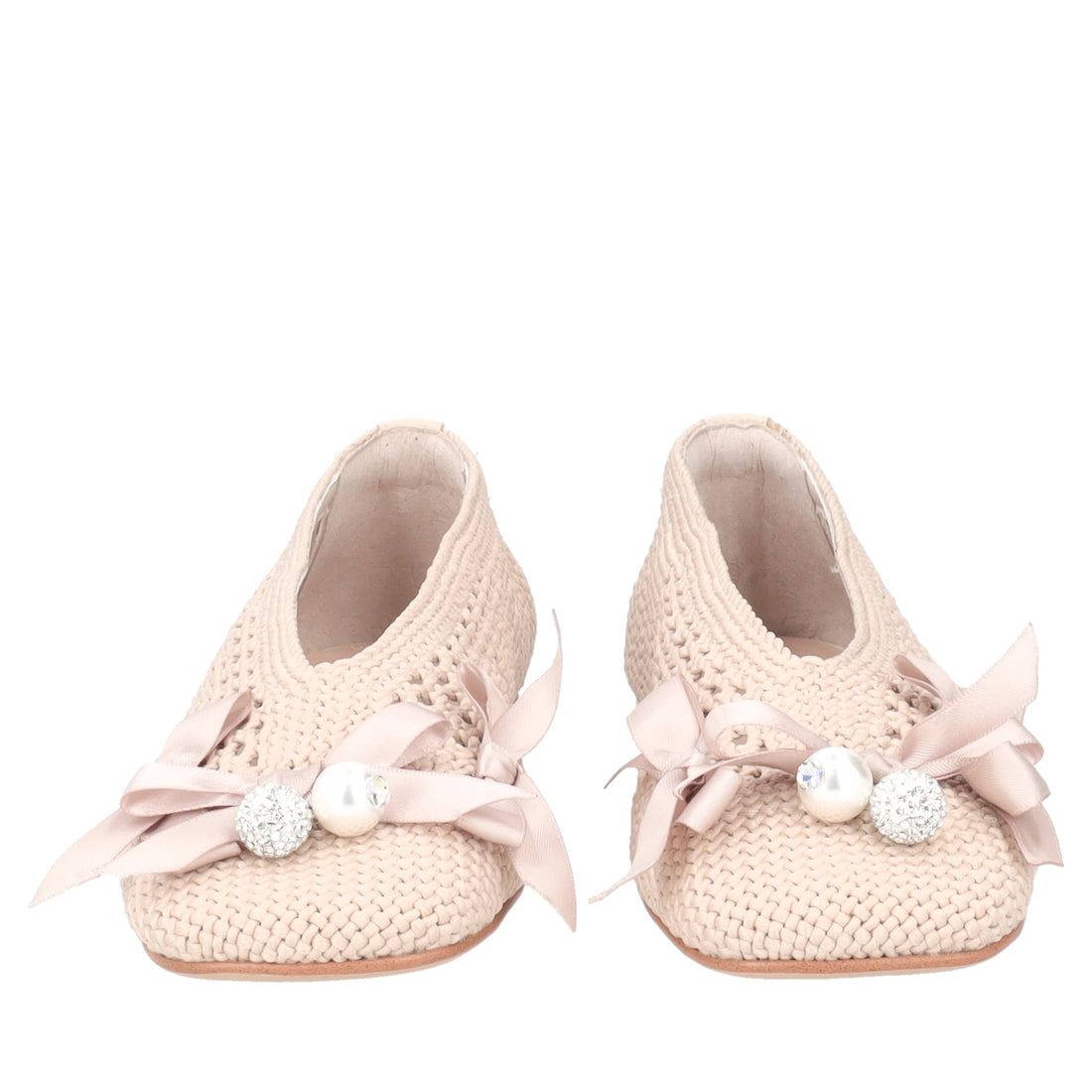 Ballerina Chantilly con fiocchi colore avorio