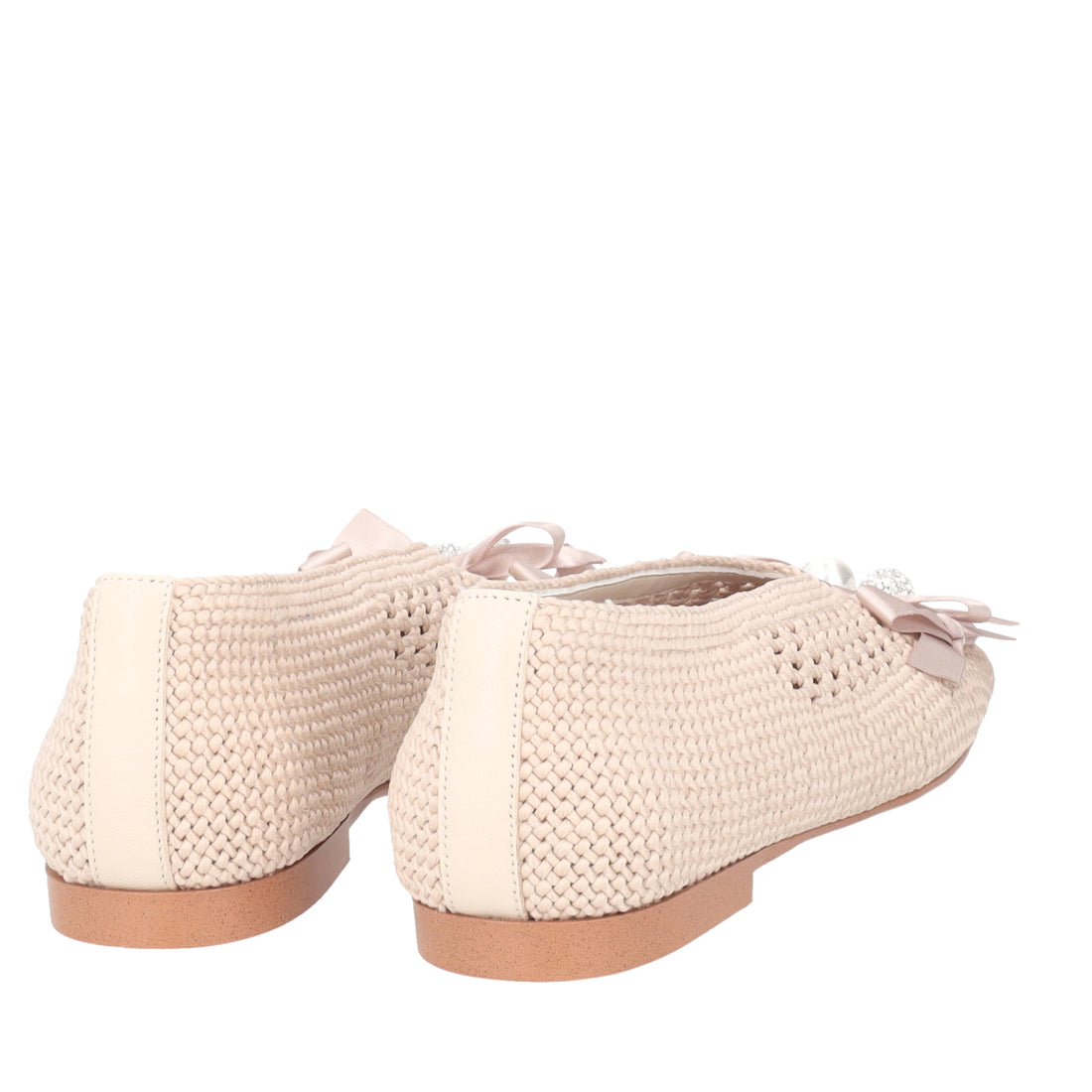 Ballerina Chantilly con fiocchi colore avorio