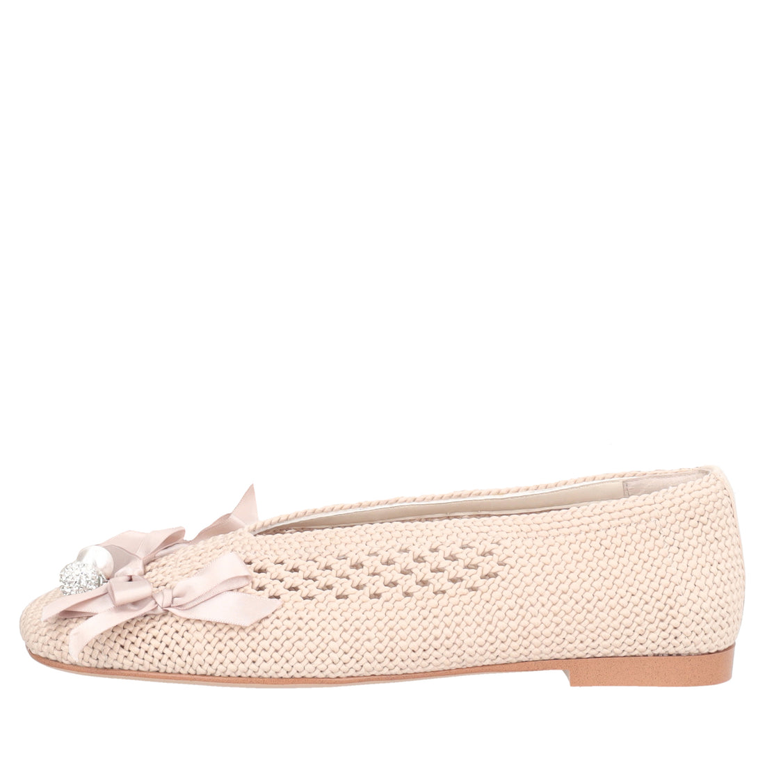 Ballerina Chantilly con fiocchi colore avorio