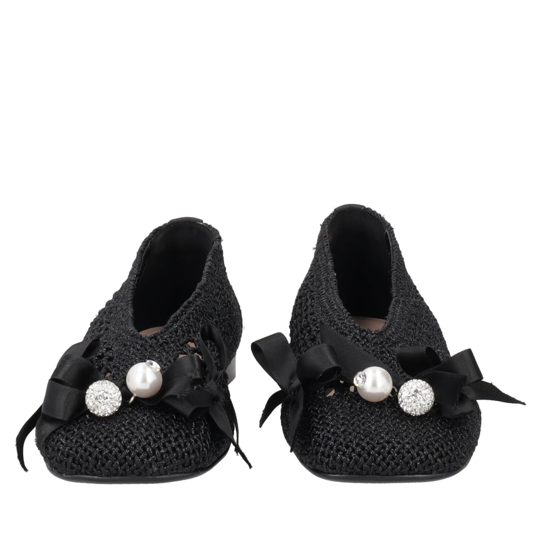 Ballerina Chantilly con fiocchi colore nero