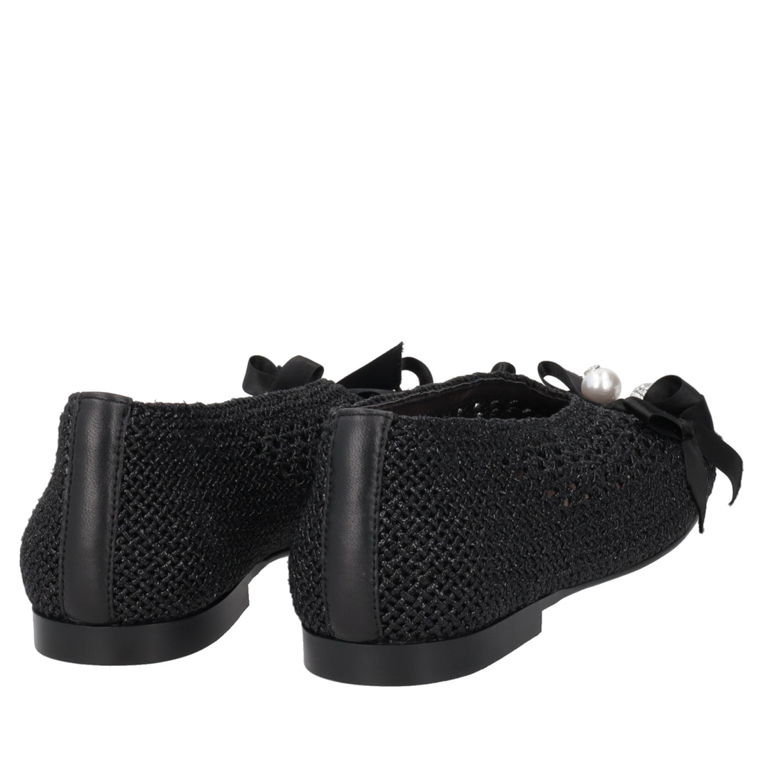 Ballerina Chantilly con fiocchi colore nero