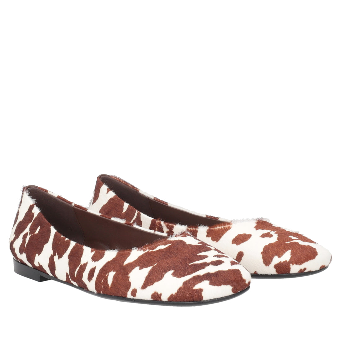 Chantilly ballerina in speckled animal leather