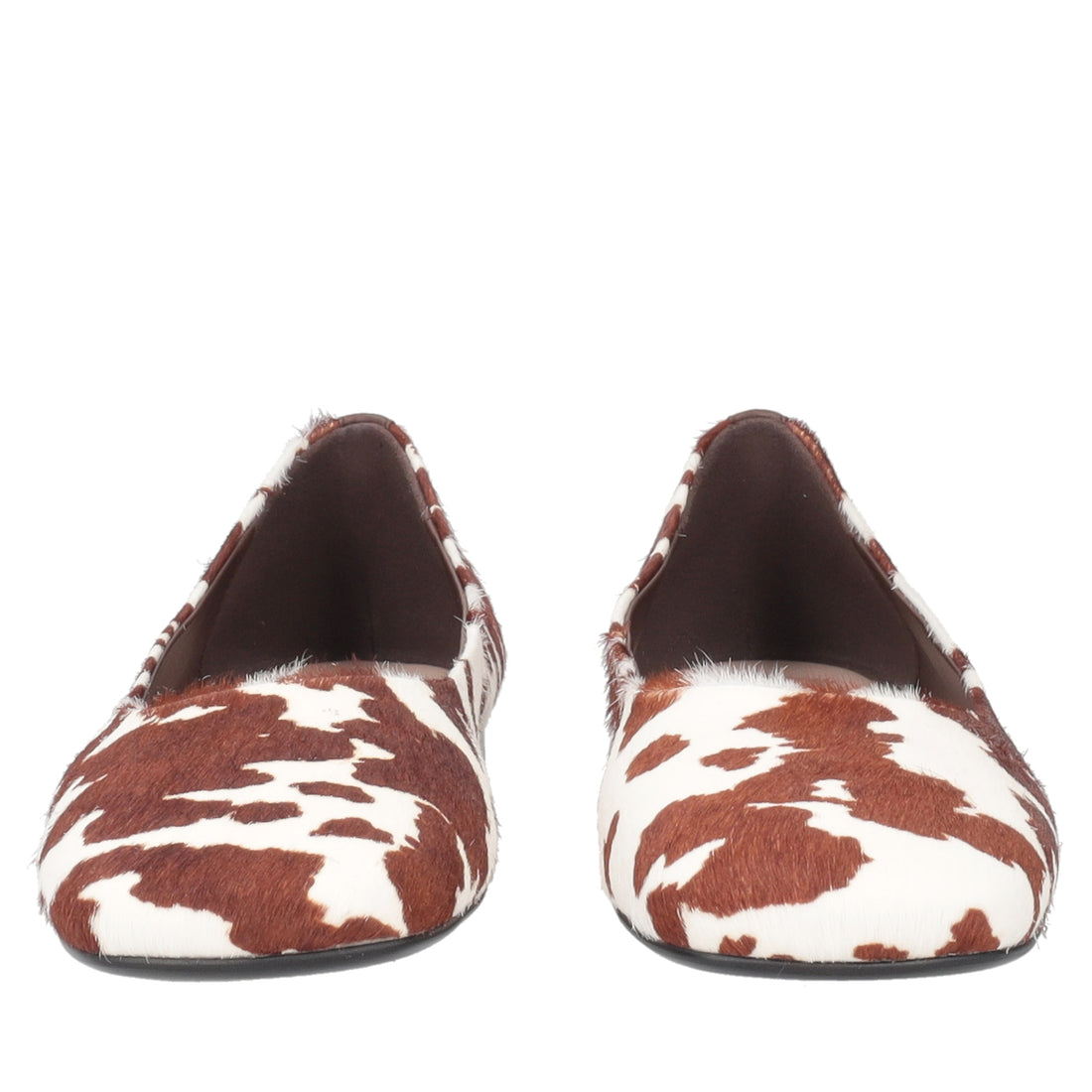Chantilly ballerina in speckled animal leather