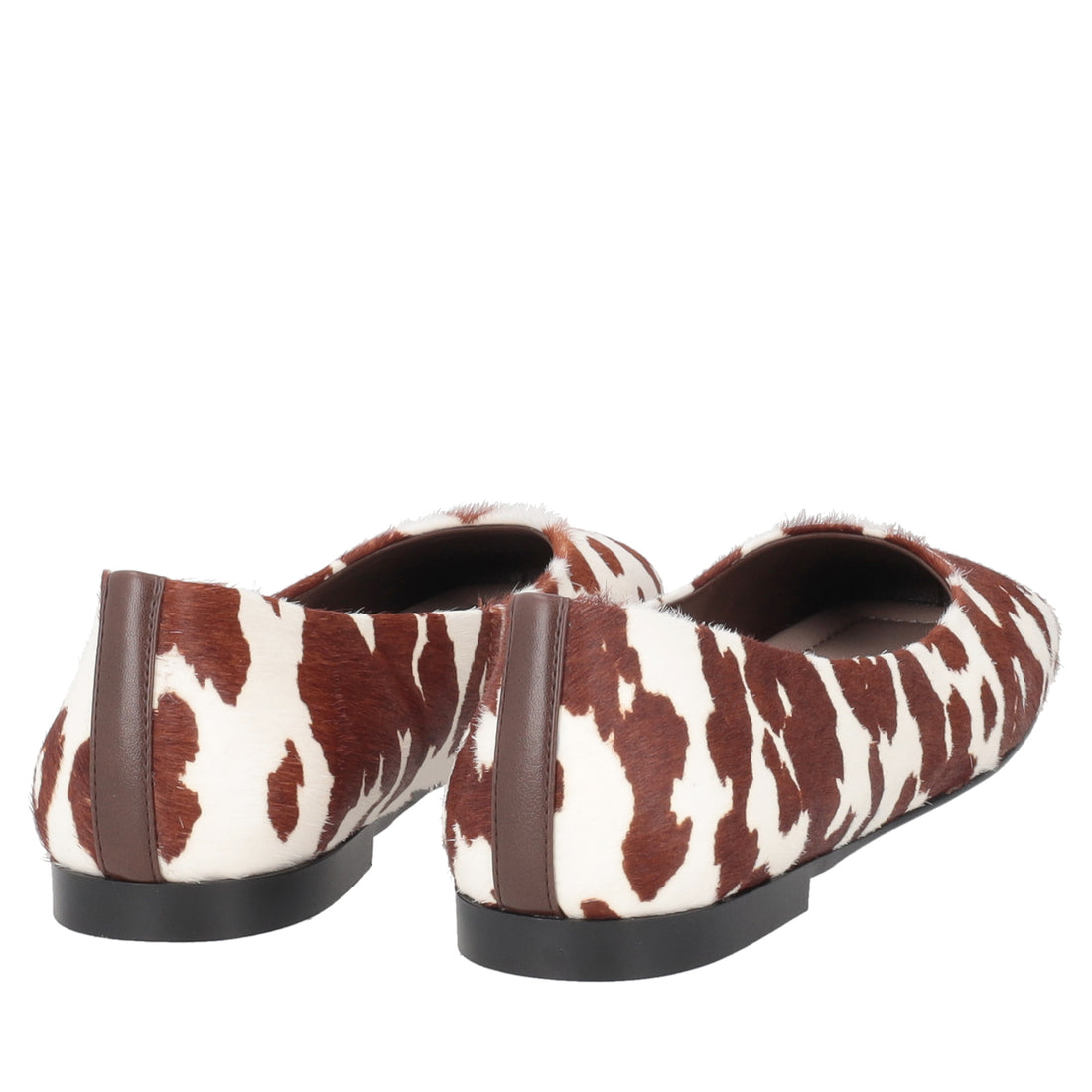 Chantilly ballerina in speckled animal leather