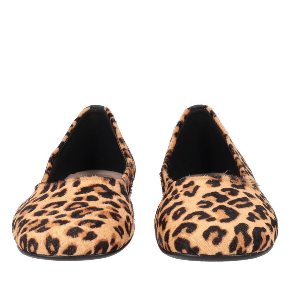 Chantilly ballerina in leopard print animal leather