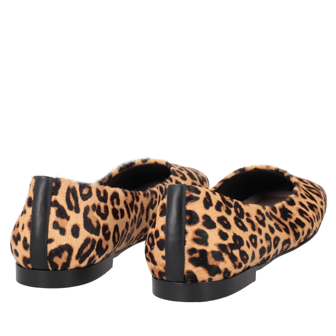 Chantilly ballerina in leopard print animal leather