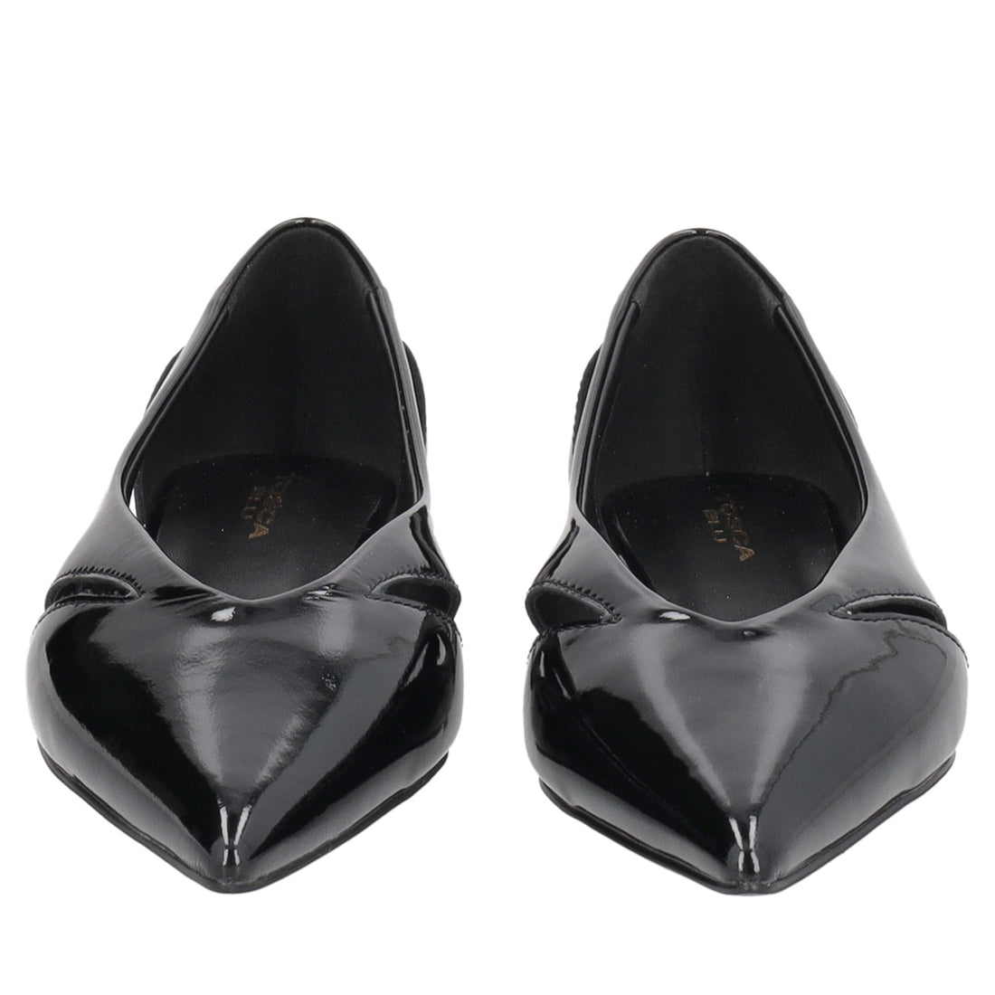 Charlotte ballerina in black patent leather