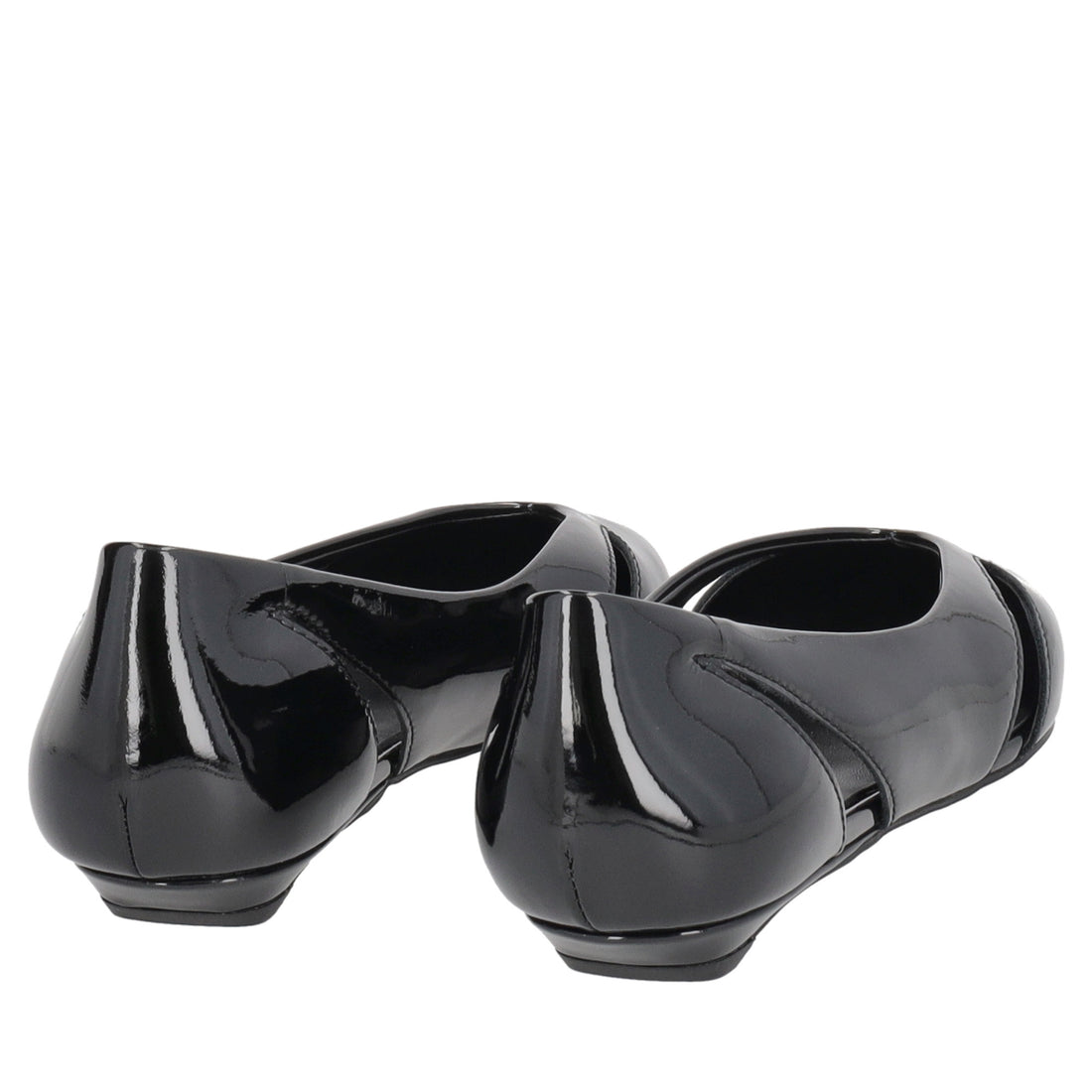 Charlotte ballerina in black patent leather