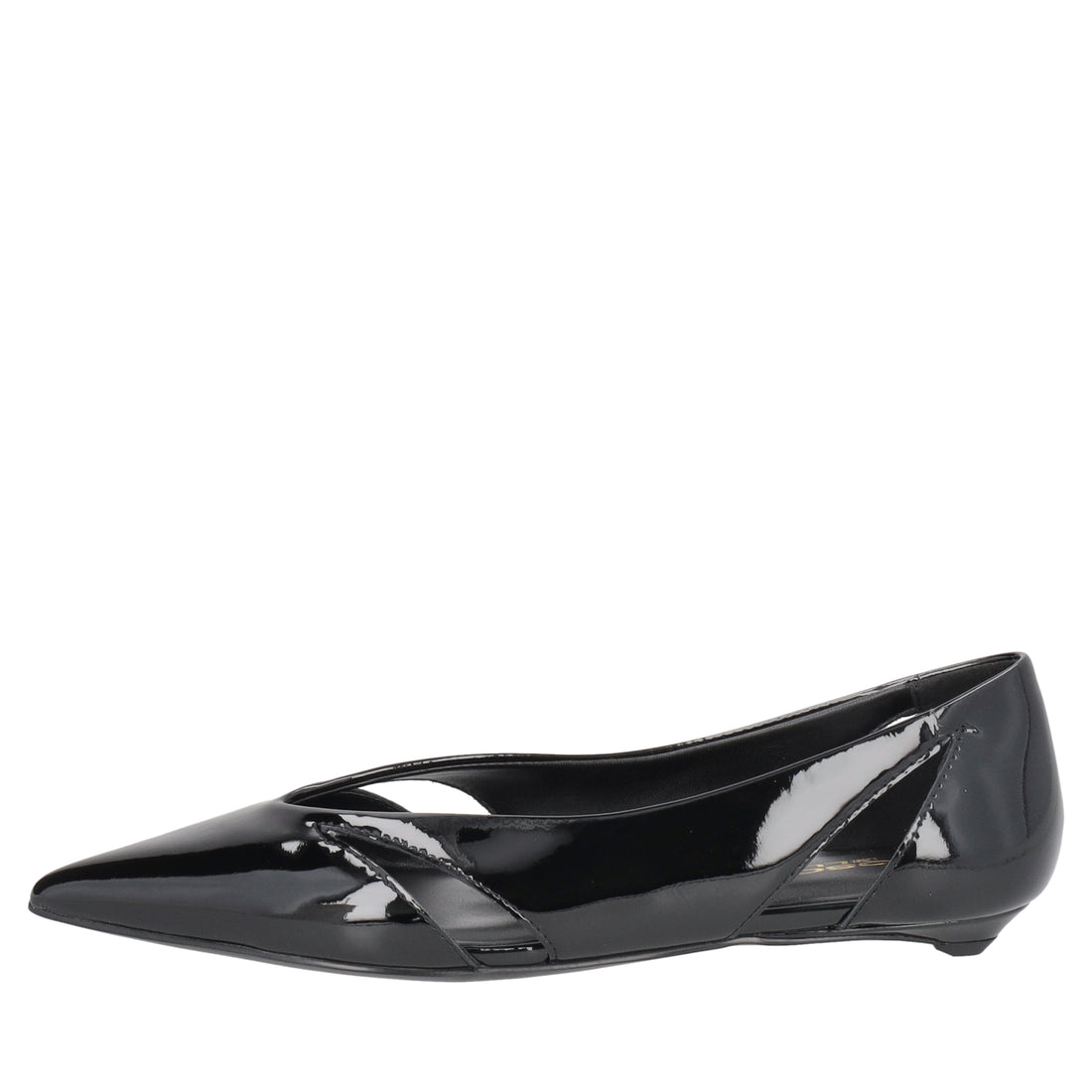 Charlotte ballerina in black patent leather