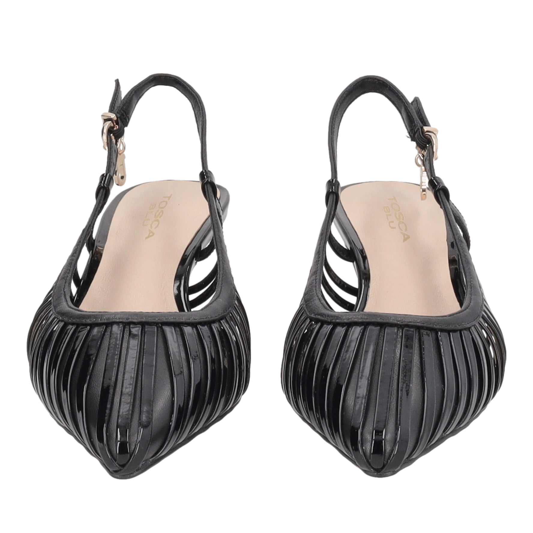Slingback Doha in vernice colore nero