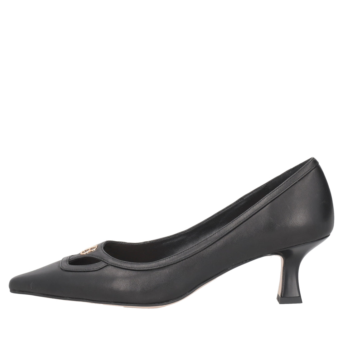 Doha leather pumps with black logo