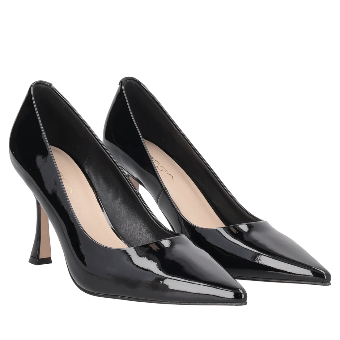 Dubai pumps in black patent leather