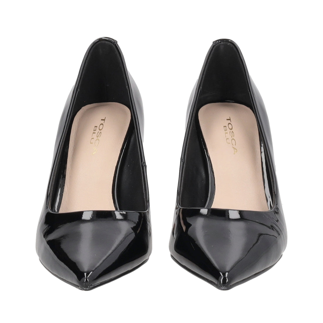 Dubai pumps in black patent leather