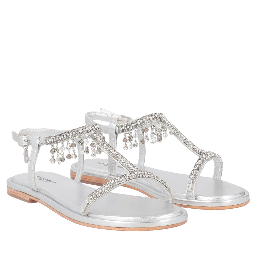 Marrakech sandal with silver charms