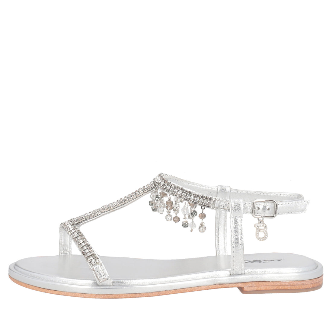 Marrakech sandal with silver charms