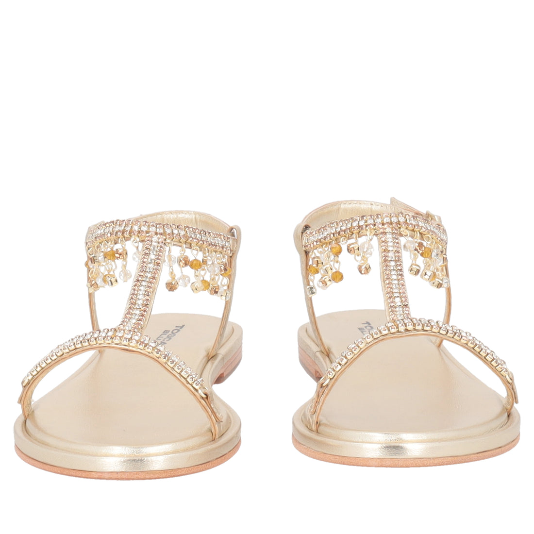 Marrakech sandal with gold charms