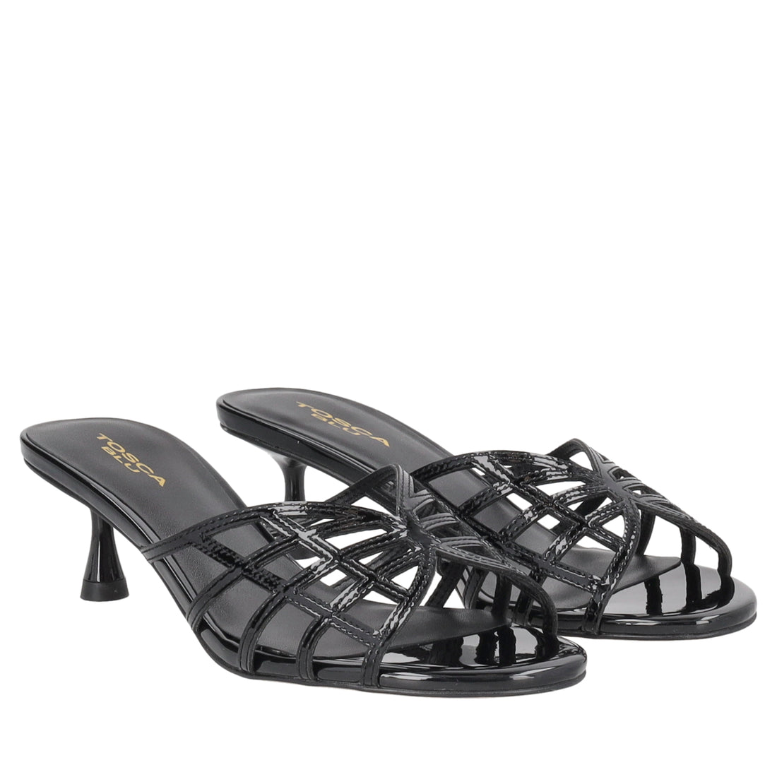 Sabot Nizza in vernice colore nero
