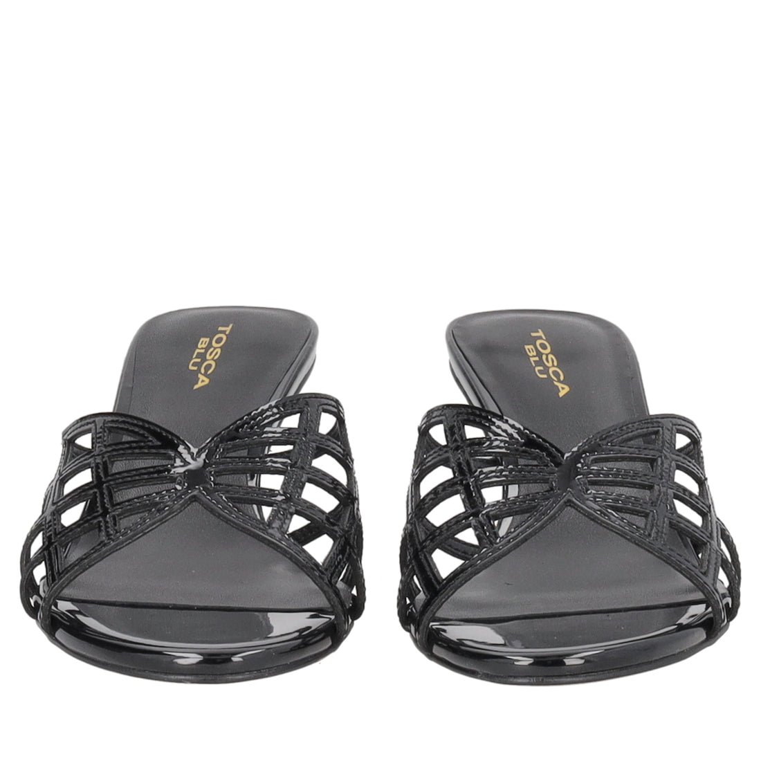 Sabot Nizza in vernice colore nero