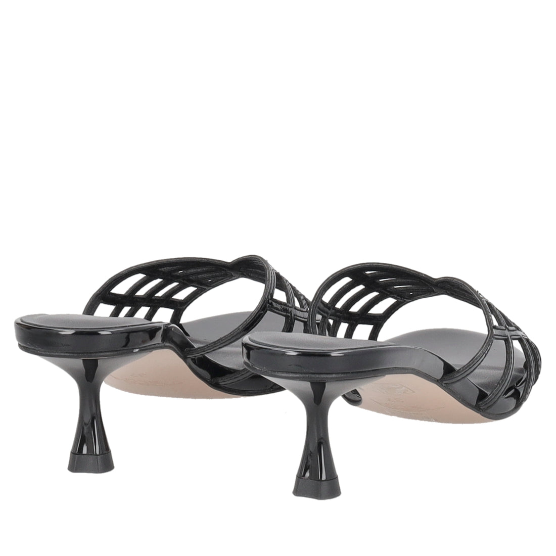 Sabot Nizza in vernice colore nero